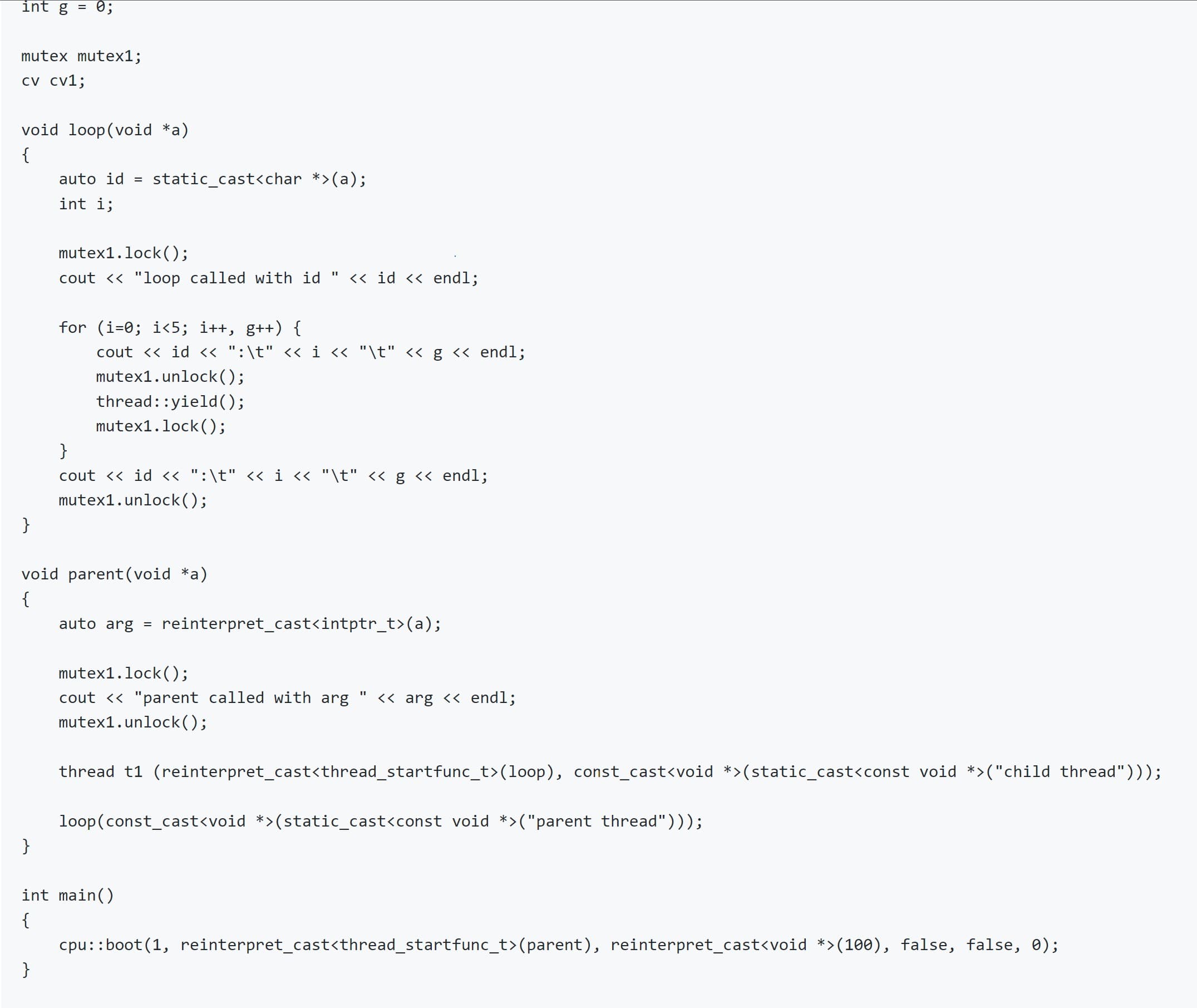 C++ Thread Library